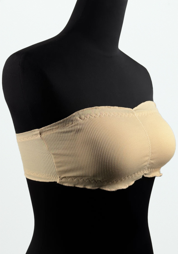 STRAPLESS CREAM TUBE BRA